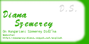 diana szemerey business card